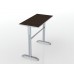 Узкий регулируемый узкий стол для работы стоя Кипарис 80см